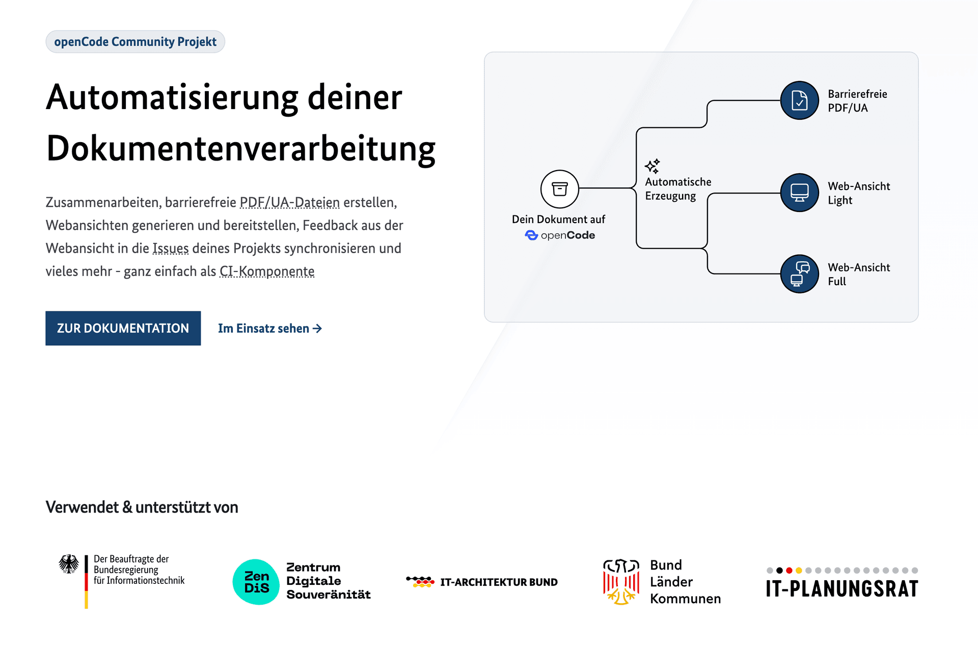 Document Writing Tools - Automatisierung von PDF/UA- und Webseiten-Erstellung Screenshot